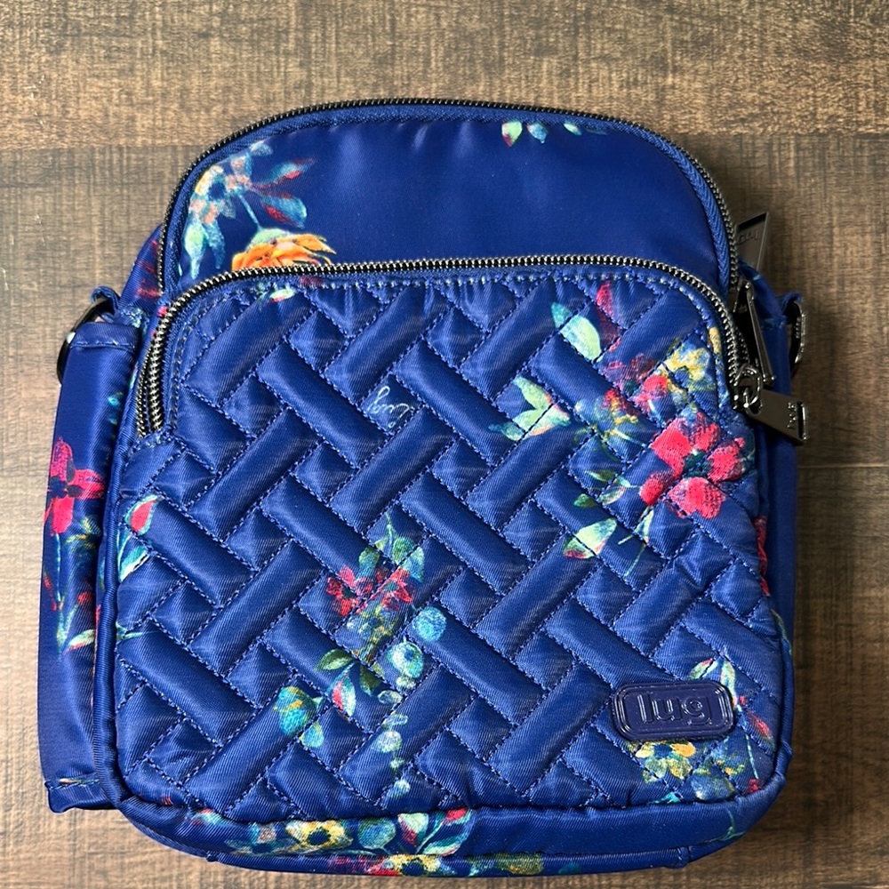 Lug Bouquet Blue Can Can crossbody bag
